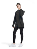 Modest Workout&Sport Top Women – Long Sleeve Loose Fit, Full Coverage (Black)